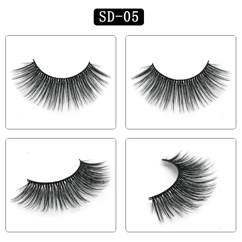 RANMEI 1pc/Pair 3D Mink Hair Eyelashes Handmade False Thick Eye Lashes Full Strip Cruelty Free Luxury | Красота и здоровье