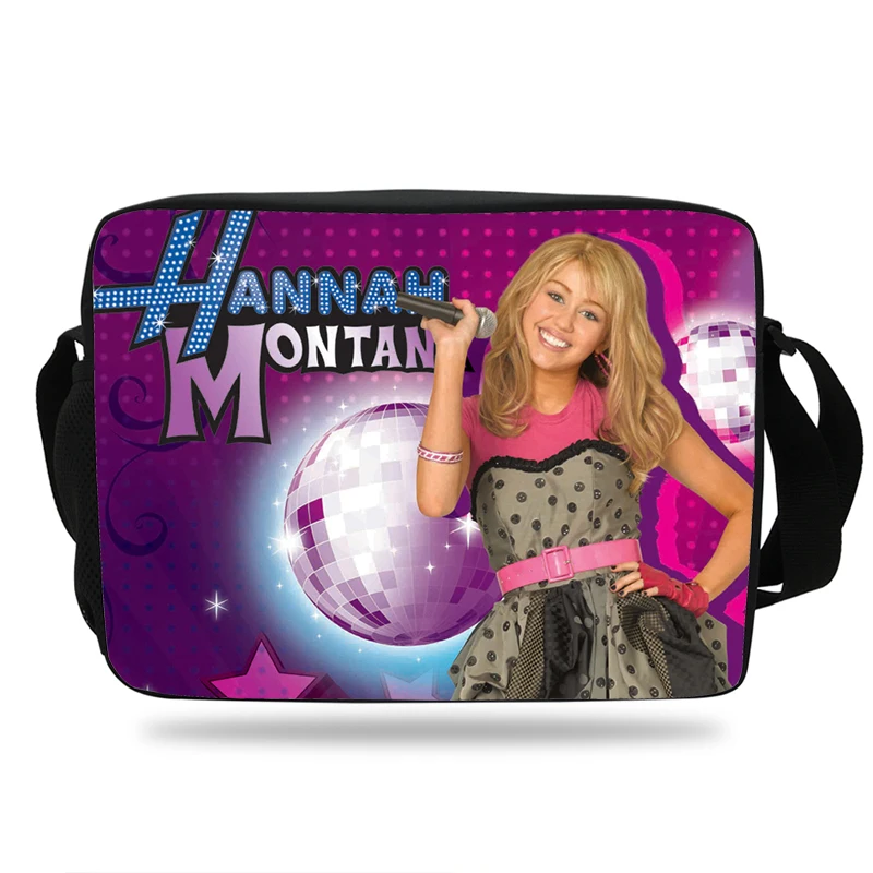 Сумка мессенджер Hannah Монтана Super Star Женская с 3D принтом через плечо школьная