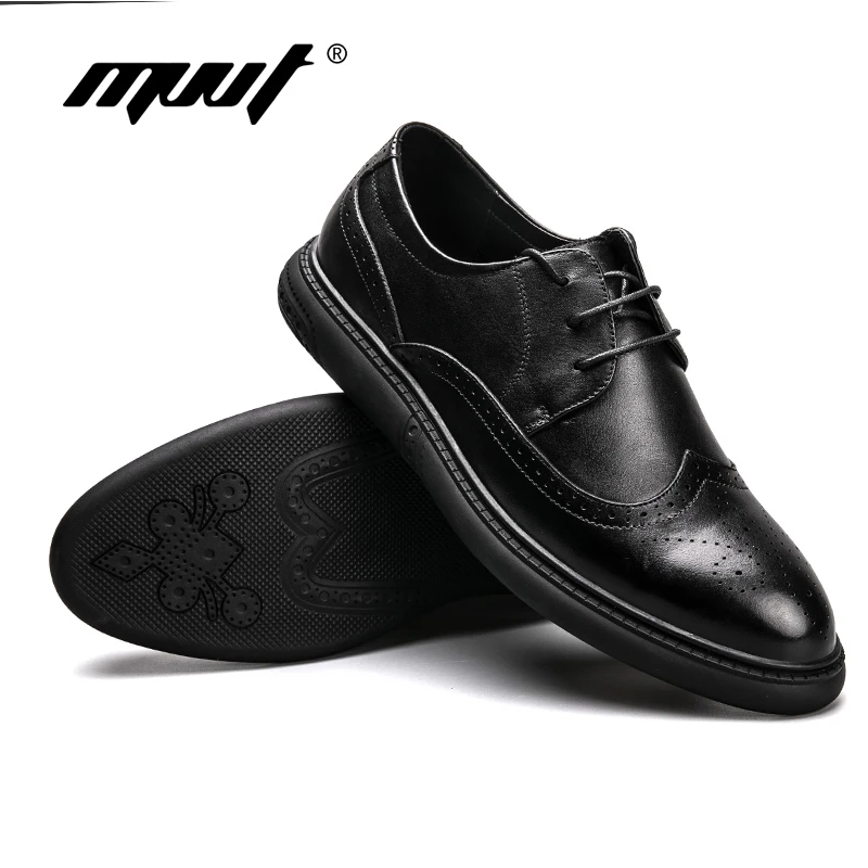 Мужская повседневная обувь из натуральной кожи на плоской подошве мягкая с