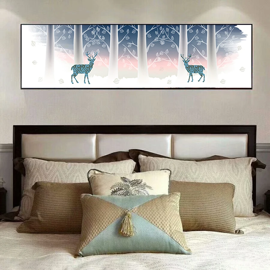 Nordic Decor Wall Art Poster and Prints Lucky Christmas Tree Canvas Print Painting Picture for Living Room LONG0029 | Дом и сад