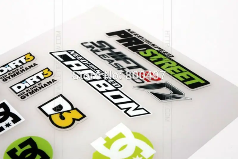 Новинка автомобильный Стайлинг 3D наклейки для скоростного Кена серии грязь 3