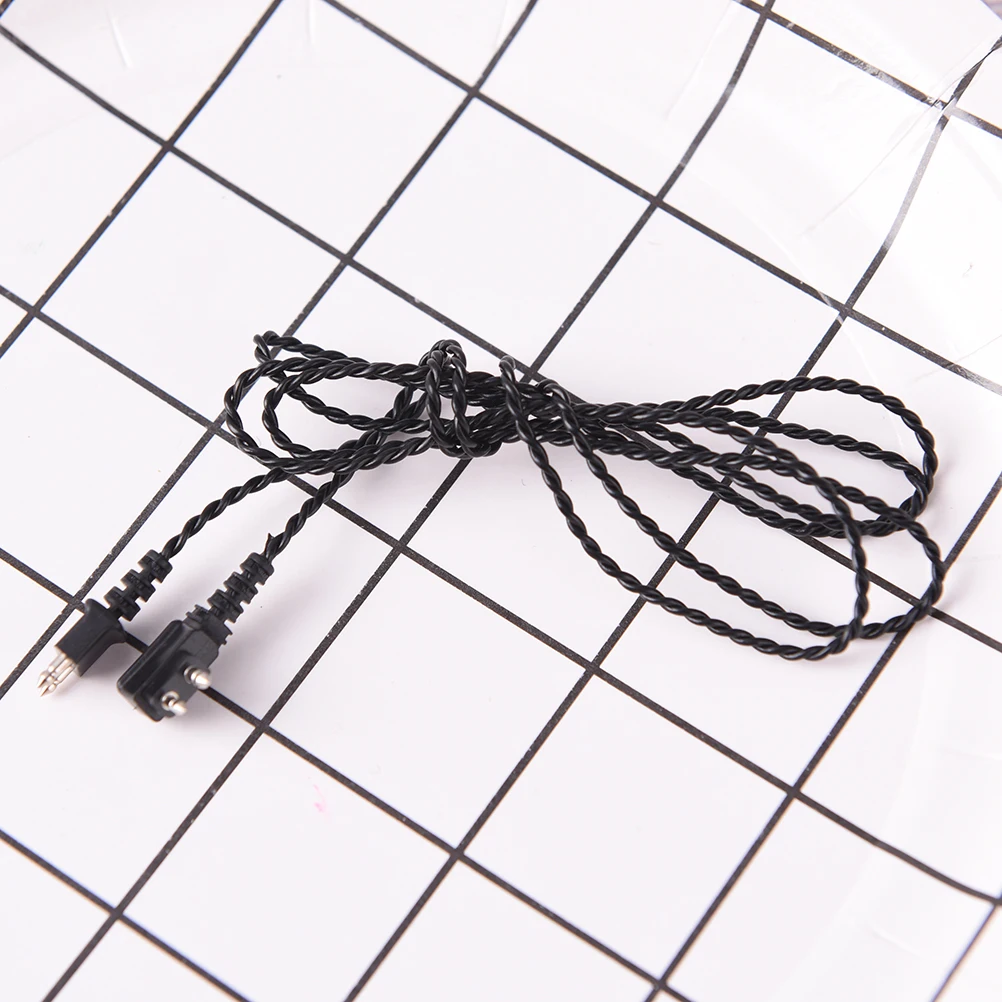 1pc 2pin Universal Black/Beige Adapter Cable Hearing Aid Receiver For Pocket Wire Standard Power Cord