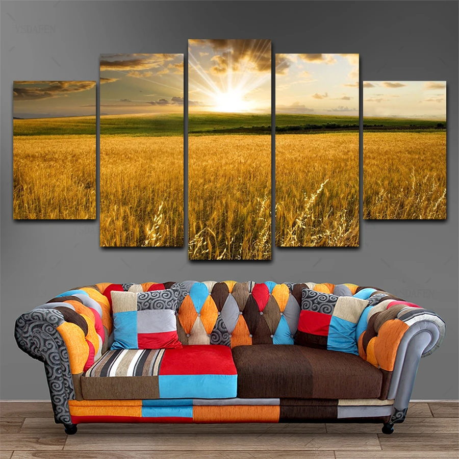 

HD print olieverf Film modulaire foto Scenery poster kind room decor woondecoratie 5 stks canvas art z514