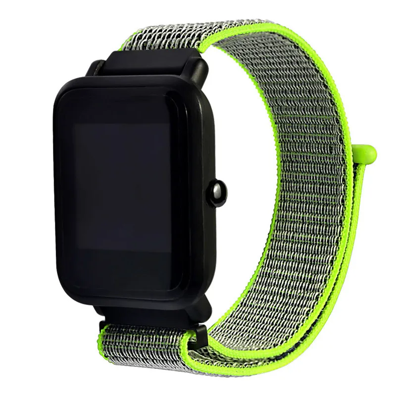 20 мм Волшебная наклейка холст для Huami Amazfit Смарт часы Youth Edition Bip BIT PACE Lite ремешок
