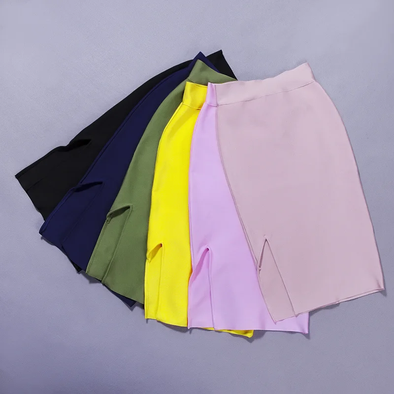 Женская юбка карандаш с разрезом до колена|sexy pencil skirt|bandage skirtfashion skirt |