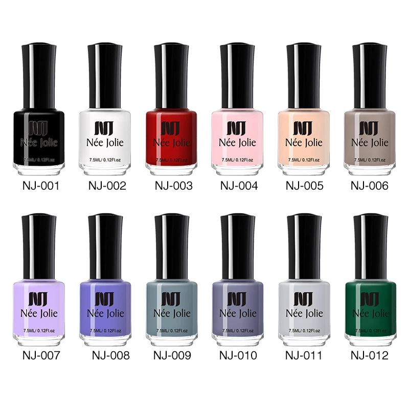 Лак для ногтей NEE JOLIE, кофейный, серый, красный, серия Nail Varnich, чистый цвет, лак для ногтей, лак, украшение, 3,5 мл