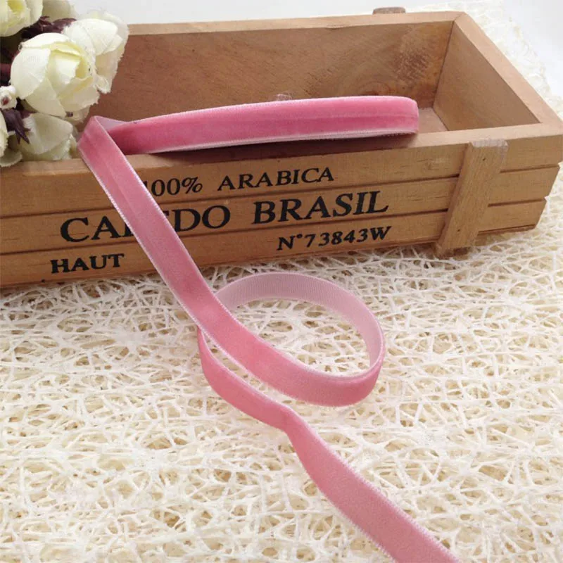 Dark pink 5 м 9 мм DIY Подарочные обертывания бархатная лента Высокое качество удобные мягкие Швейные аксессуары 1 шт. Лидер продаж популярные аксессуары для волос - Цвет: Dark pink