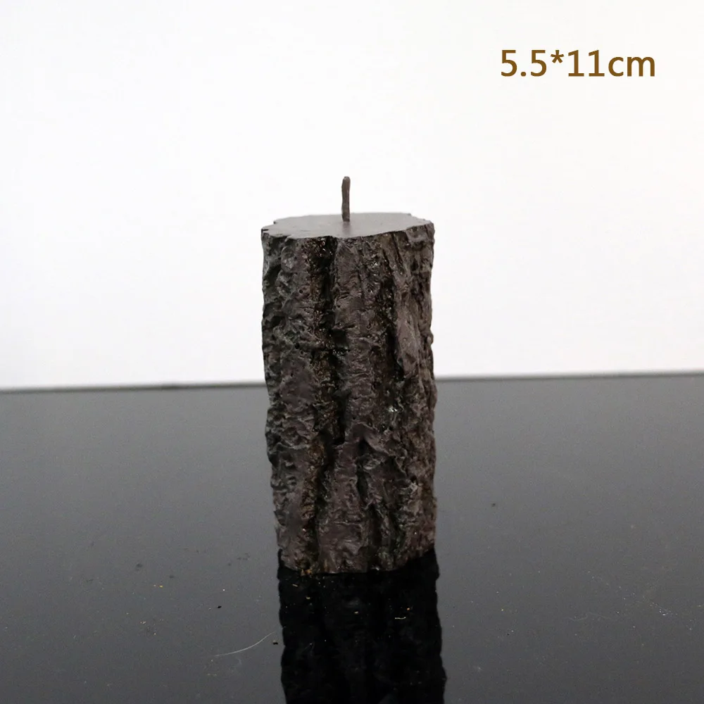 Tree stump candle silicone mold hand tree grain decorative | Дом и сад