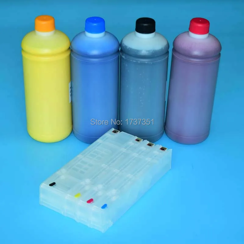 

For HP980 Refillable Ink Cartridge with Chip and 4Liters Pigment Ink For HP Officejet X585dn X585f X585z X555dn X555xh Printer