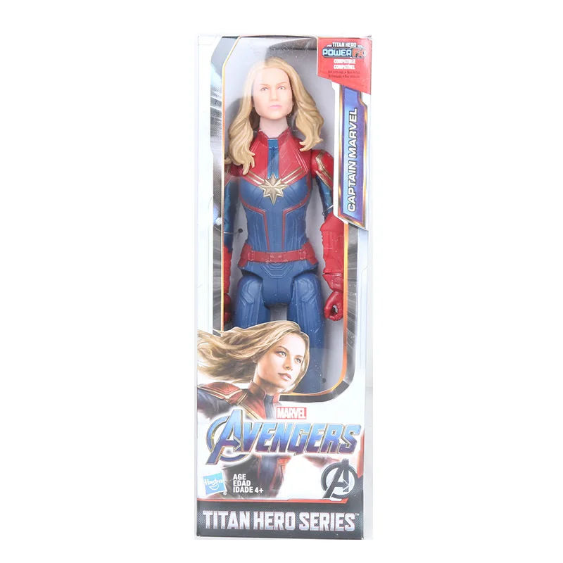 Captain Marvel box Marvel Мстители 4 Endgame Antman Ронин Железный человек Тор Капитан Марвел Халк Титан герой серии фигурка игрушка - Цвет: Captain Marvel box