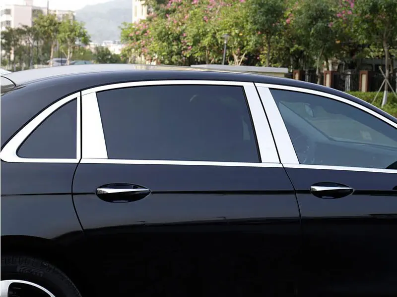 Комплект накладок для Mercedes Benz W213 E Class 4 Door Sedan AMG 2016 2017 8 шт. из полированного