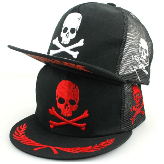 Hip Hop Skull Raiders Cap Flat Brim 