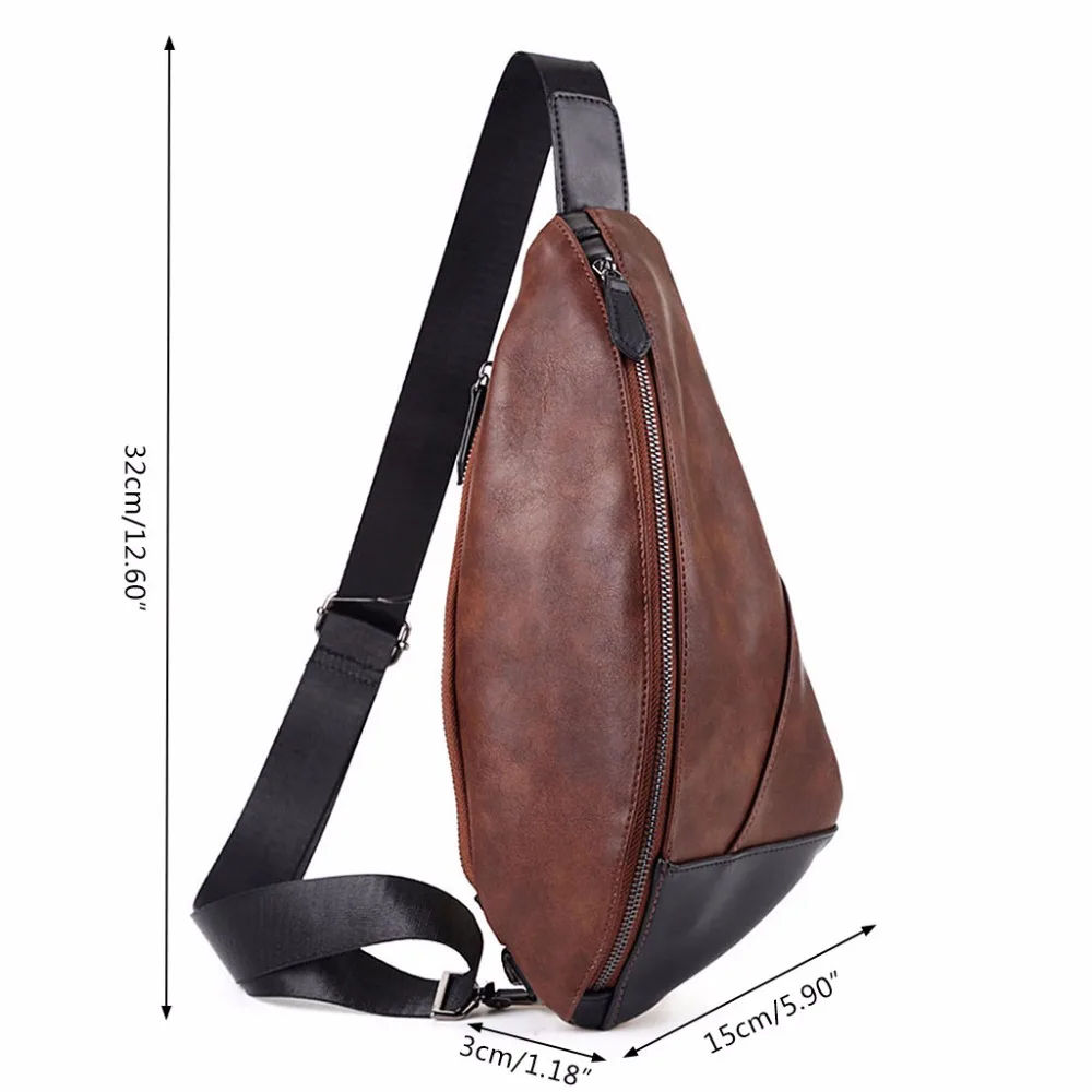 

Men Fashion Chest Cycle Sling Pack Crossbody Shoulder Bag Small Day Packs Purse