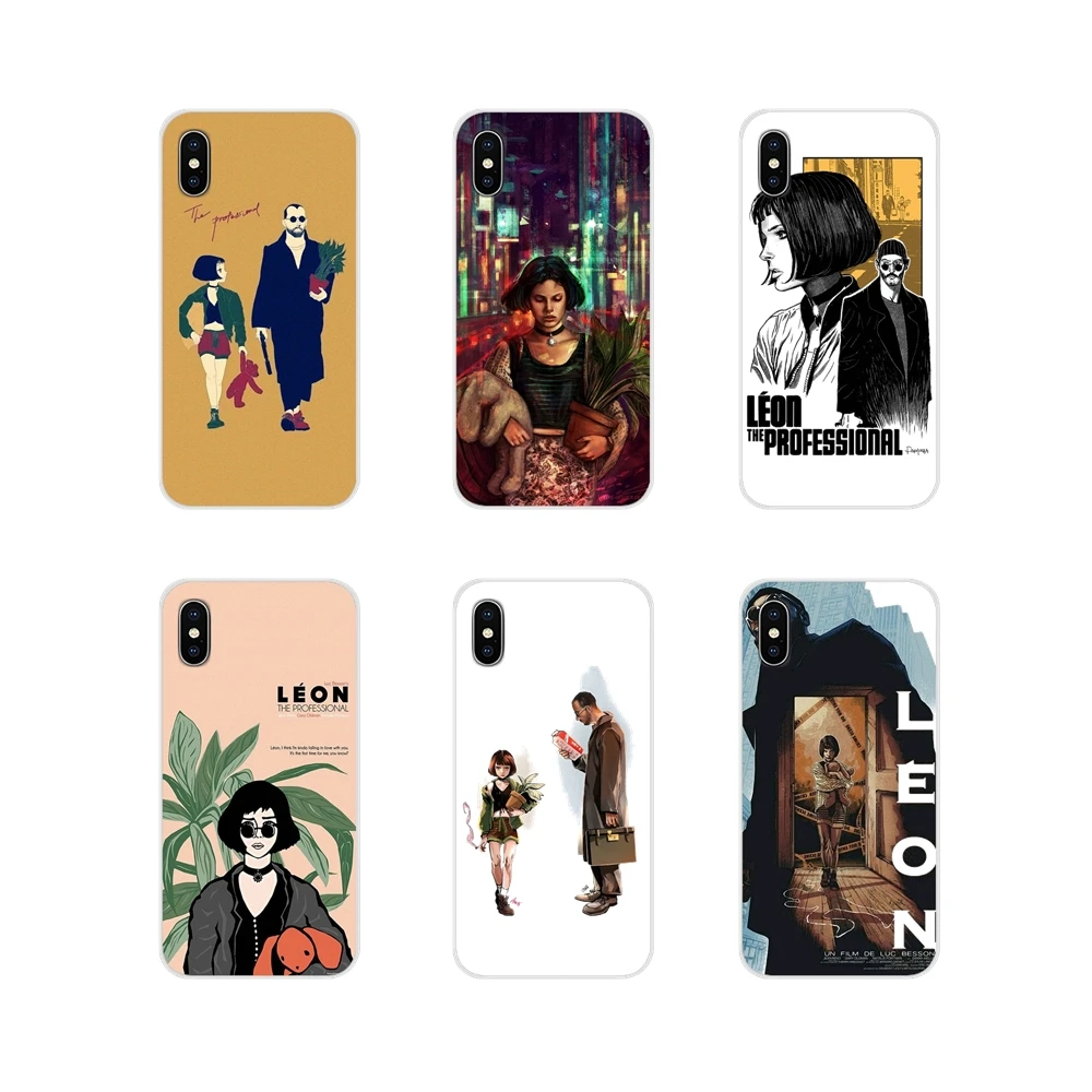 Мягкий прозрачный чехол для Samsung Galaxy S4 S5 MINI S6 S7 edge S8 S9 S10 Plus Note 3 4 5 8 9 Leon Matilda Natalie