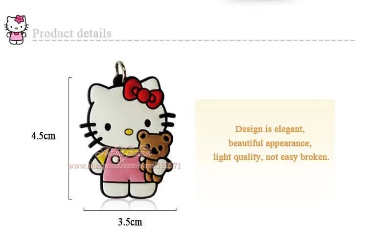 Высокое качество 100 шт. рисунок «Hello Kitty» KT Cat телефон подвески подарки Fit цепочка для ключей Ожерелье Подвески дорожные аксессуары дети партии подарок