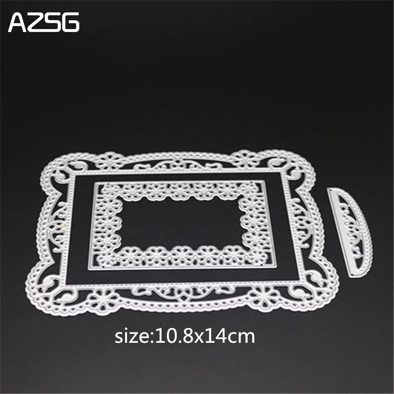 

AZSG Delicate Pattern Metal Cutting Dies for DIY Scrapbooking Photo Album Decoretive DIY Paper Card Embossing Stencial