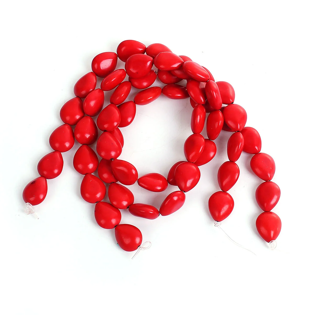 DoreenBeads бисер крашеные красные каплевидные Стразы 14x12 мм Отверстие:
