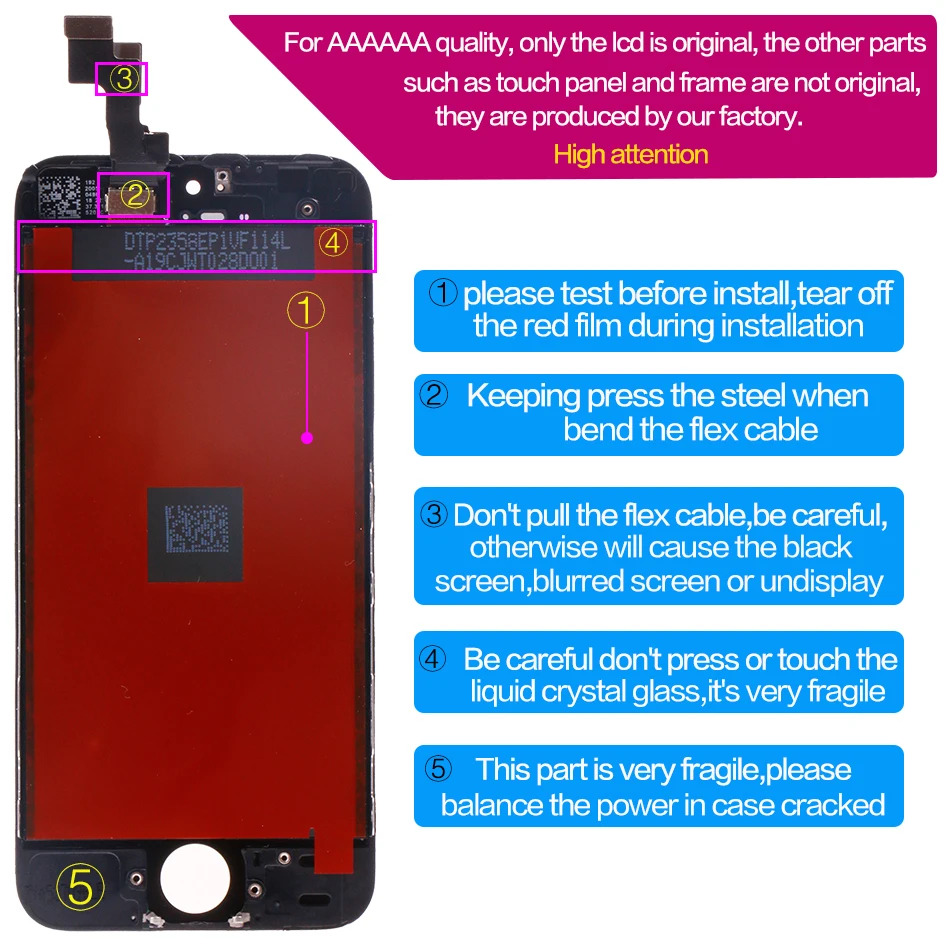 ЖК экран для iPhone SE дисплей с дигитайзером сенсорного экрана в сборе сменные
