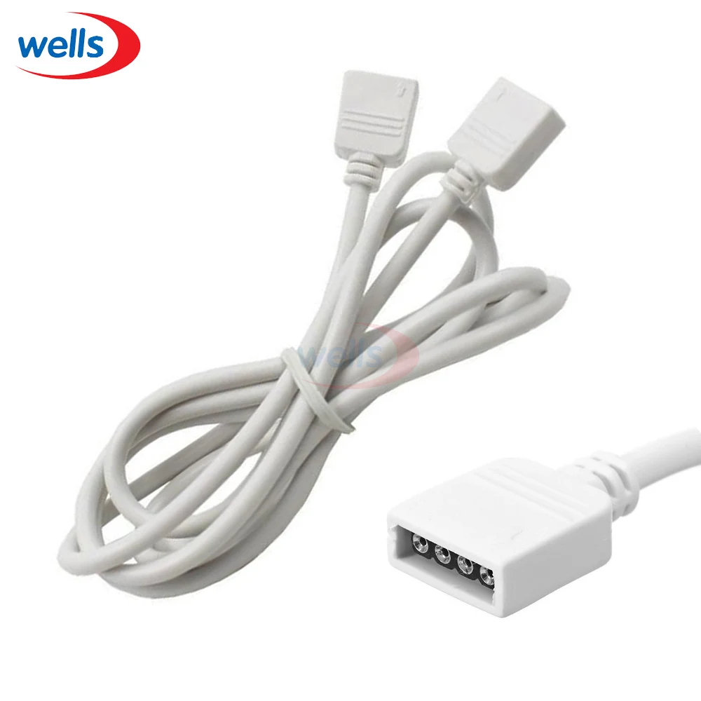 4-контактный 1 м 2 30 см RGB светодиодный удлинитель Кабель соединительный шнур