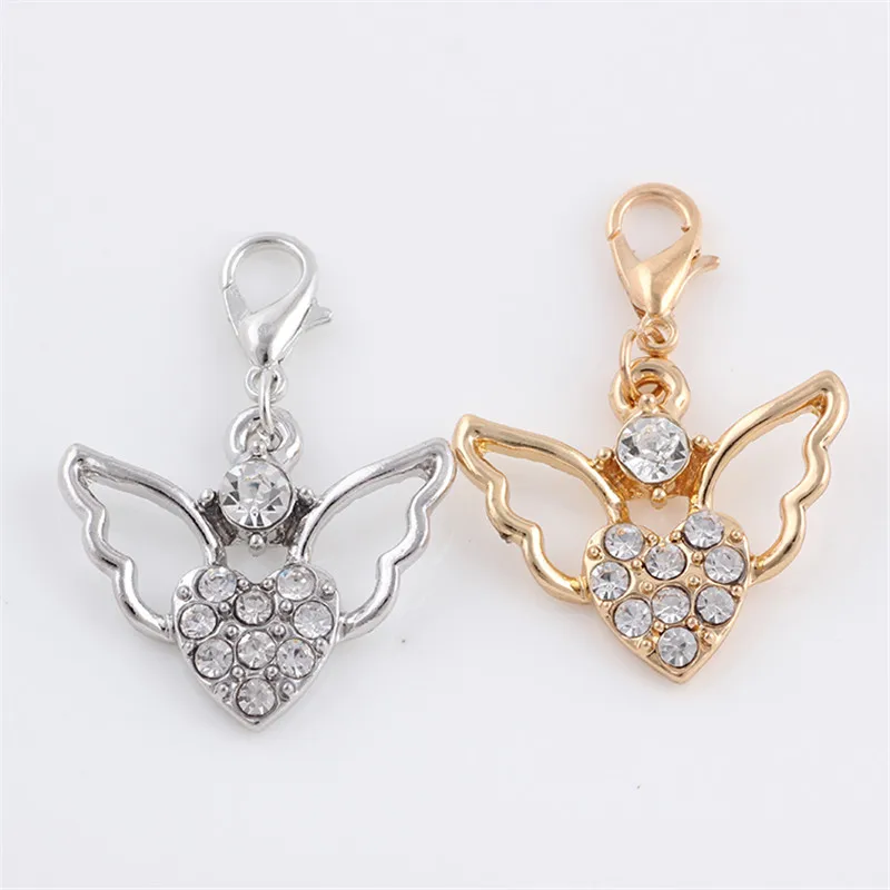 20 шт. подвеска в форме сердца с кристаллами виде бабочки | Украшения и аксессуары