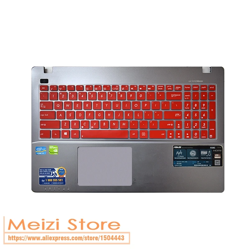 Силиконовый защитный чехол для клавиатуры ноутбука Asus U50V U50 UL50 UX51 UL50VF UX50 UX501jw 508MD