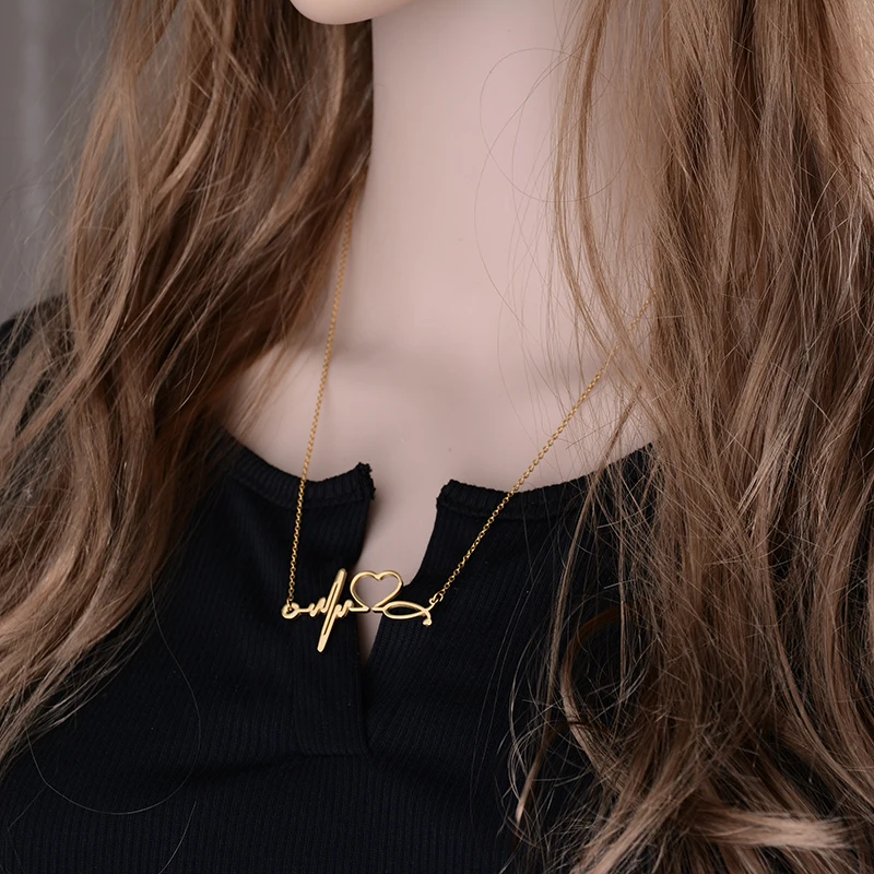 Новые модные ювелирные изделия из нержавеющей стали ожерелья Подвески Сердце