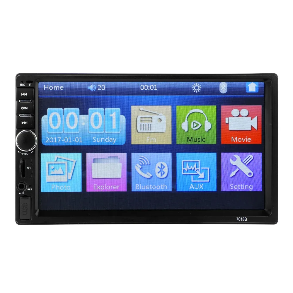 7018B Mirror link Android 8,0 2 din автомагнитола 7 дюймов мультимедийный плеер Bluetooth handsfree FM радио заднего вида