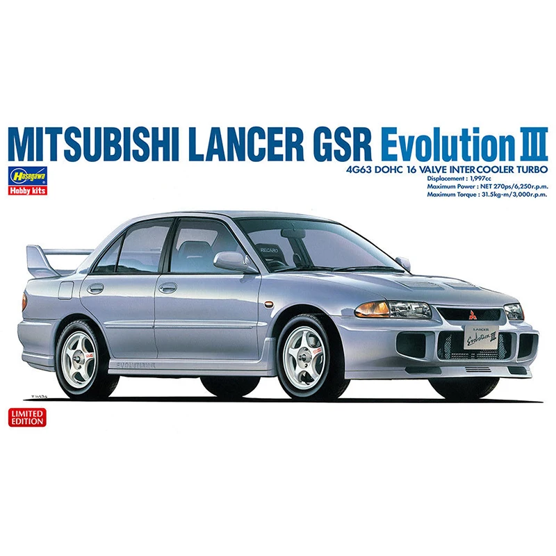 Модель Hasegawa 1/24 MITSUBISHI LANCER GSR Evolution III хобби 20353|Наборы для сборки моделей| |