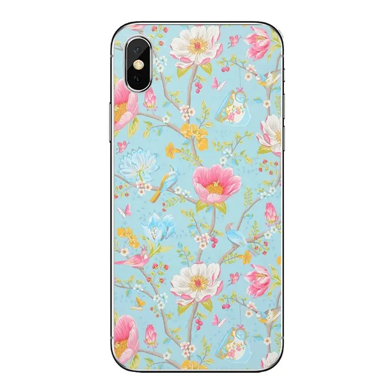 Для iPod Touch iPhone 4 4S 5 5S 5C SE 6 S 7 8 X XR XS Plus MAX милые цветы опрятные цветочные полосы с