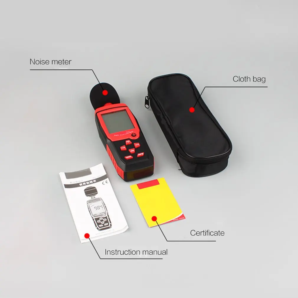 

TA8151 Digital Sound Level Meters 30~130dB Decibel Meter Logger Noise Detector Digital Noise Audio Diagnostic Tool