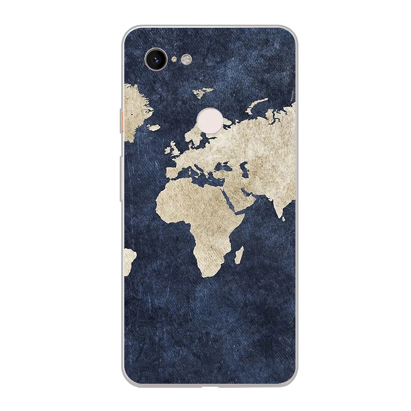ciciber New Fashion Phone Cases For Google Pixel 3 2 XL Case Soft TPU Back Cover for 3XL 2XL World Map Stray Kids Funda |
