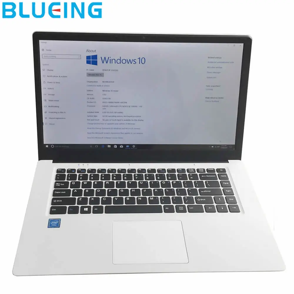 15 6 дюймовый ультратонкий ноутбук 6G 64G SSD большой аккумулятор Windows 10 камера WIFI bluetooth