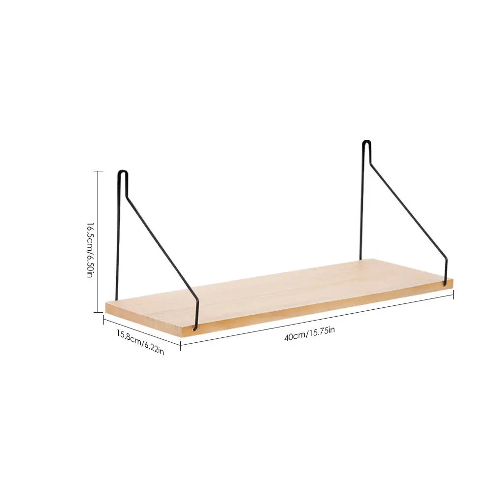 1 шт. деревянная полка для хранения вещей винтажный блок стен Ретро деревянный
