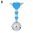 Водонепроницаемые карманные часы для медсестры, женские карманные часы, милые кварцевые часы с сердечком и застежкой-брошкой, карманные часы для медсестры, ангельские часы для медсестры