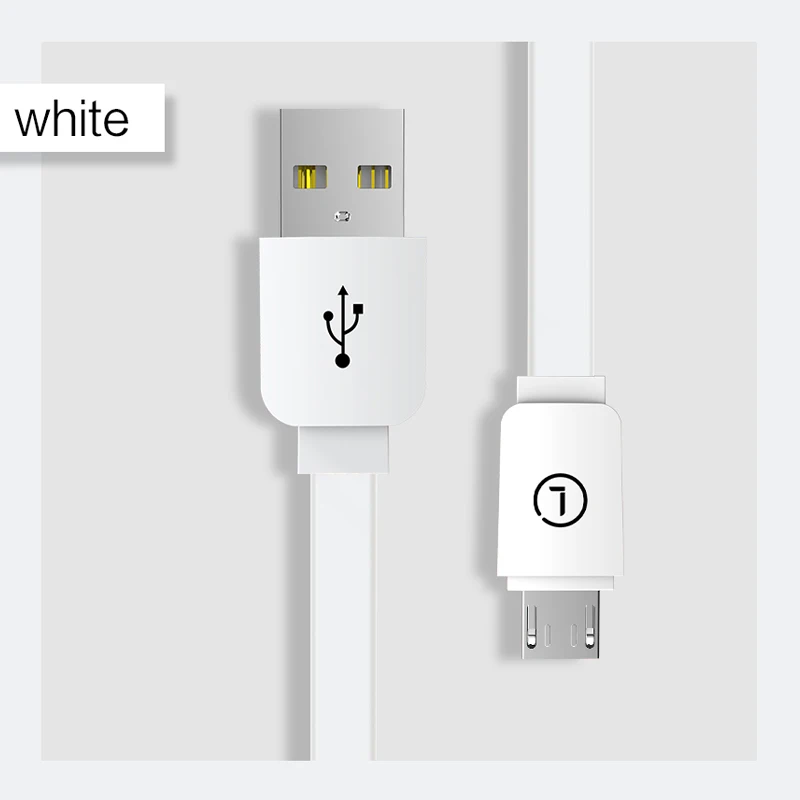 LINGCHEN Micro USB кабель для samsung 2A мягкий кабель для быстрой зарядки и передачи данных кабель для мобильного телефона планшет Android Micro USB шнур 25 см 100 см - Цвет: White