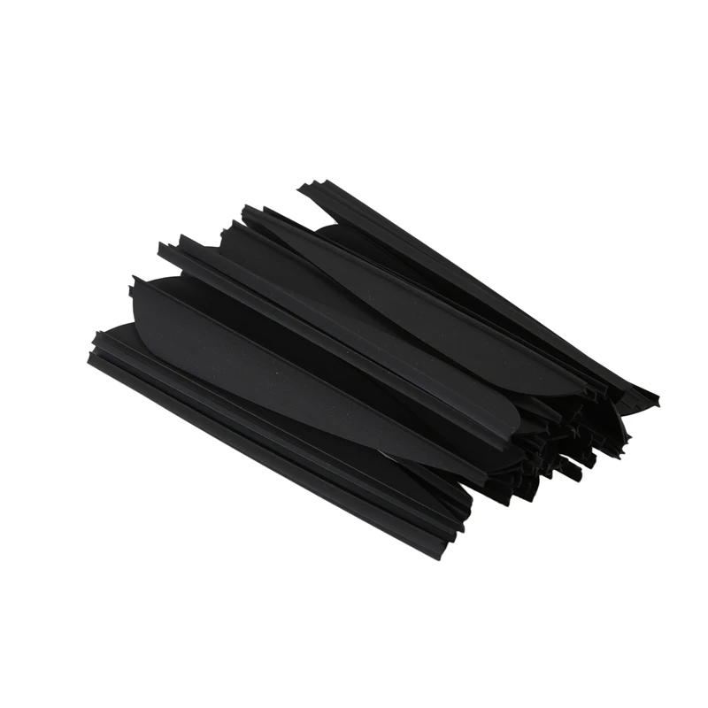 

Arrows Vanes 4 Inch Plastic Feather Fletching for DIY Archery Arrows 50 Pack