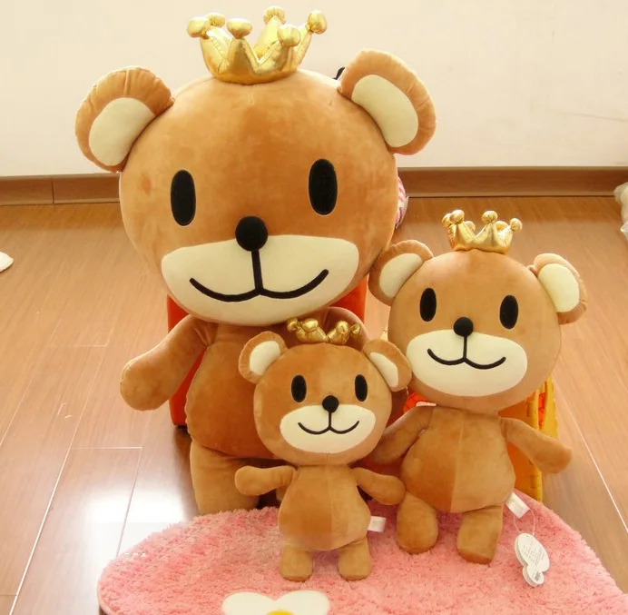Мягкая игрушечная Корона медведь плюшевая игрушка расслабленная фигурка