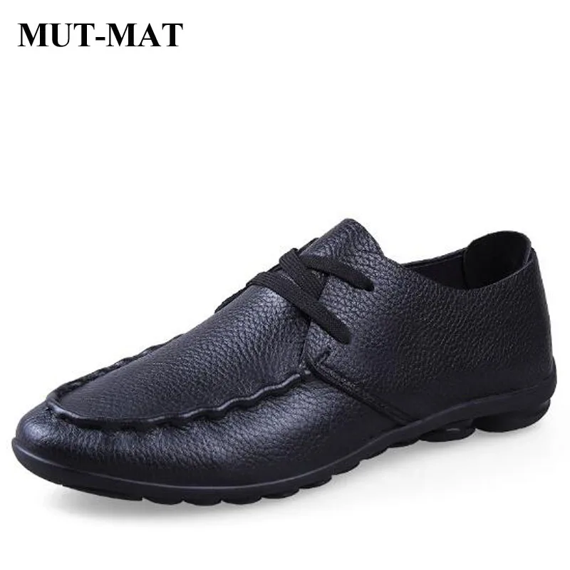 High Quality Cow Leather men's shoes Handmade Casual Loafers Classic Fashion Low-top Business Men's Shoes Driving Men | Обувь