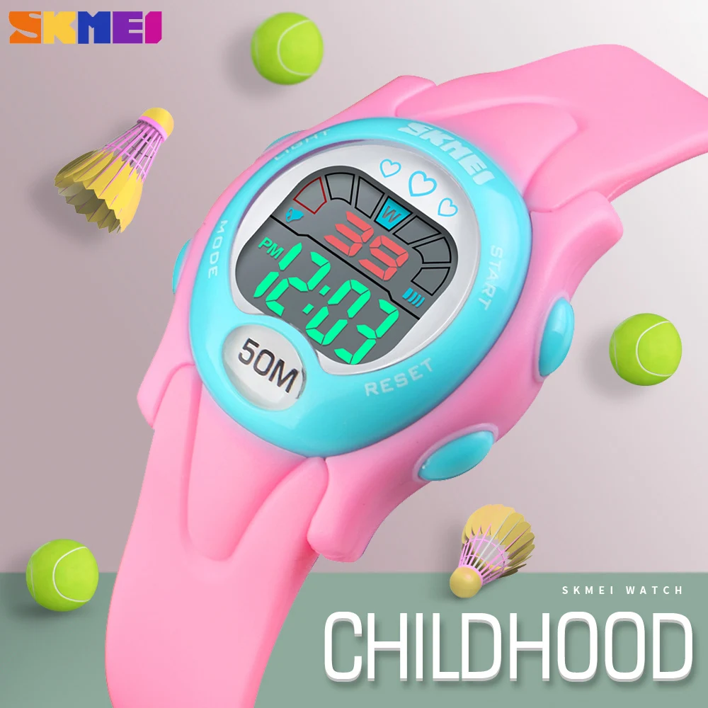 

SKMEI New Sports Waterproof Children Watches Luxury Luminous LED Digital Alarm Clock Boy Girl Wristwatch For Kid Montre Enfant