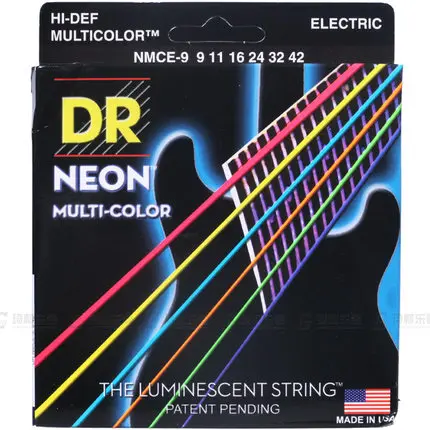 Струны DR Neon Hi Def K3 с покрытием Lite/Lite тяжелые для электрогитары 09 42 или 46|electric guitar
