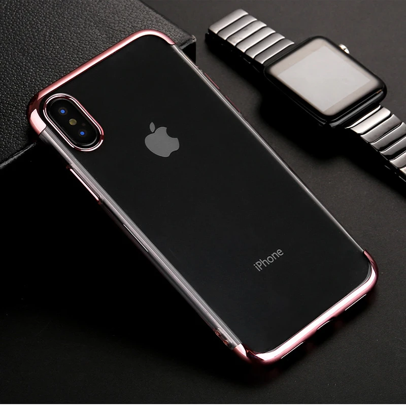 Чехол FlyTo для телефона iPhone 7 8 Plus силиконовые прозрачные чехлы X 6 6S мягкая задняя