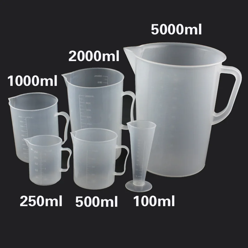 

Plastic measuring cup tools scale cup liquid measuring spoon 500ml 200ml 100ml