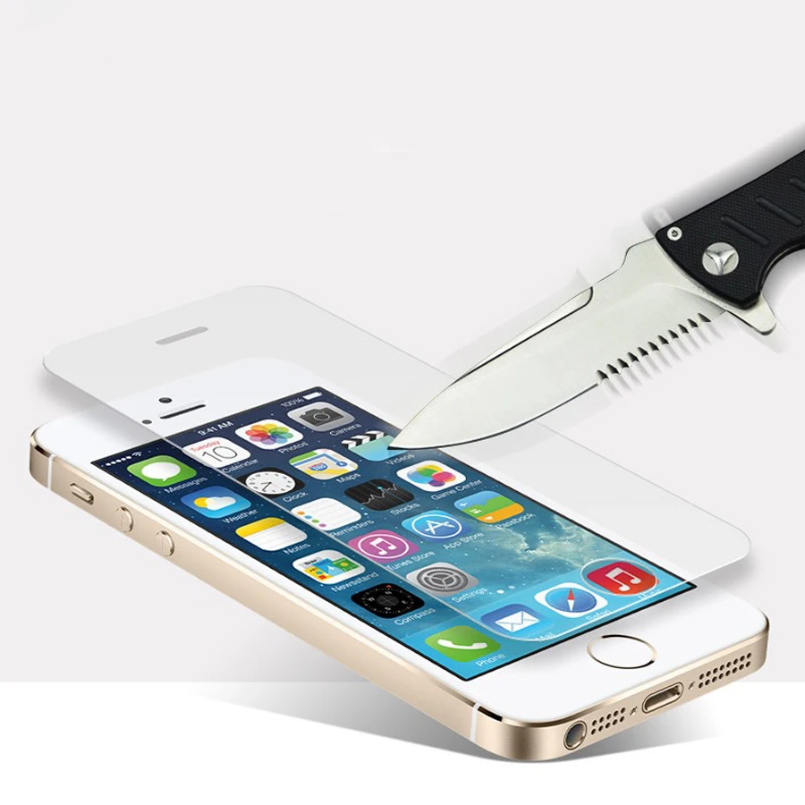 Защитная пленка из закаленного стекла для Iphone 6s 6 7 8 плюс 5 5s SE 4 4s X защита экрана