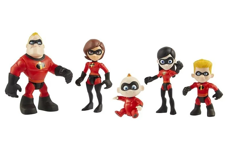 Pixar The Incredibles 2 family pack Junior Supers Figures Toys Dash Parr Jack Parr Elastigirl 4-10 см
