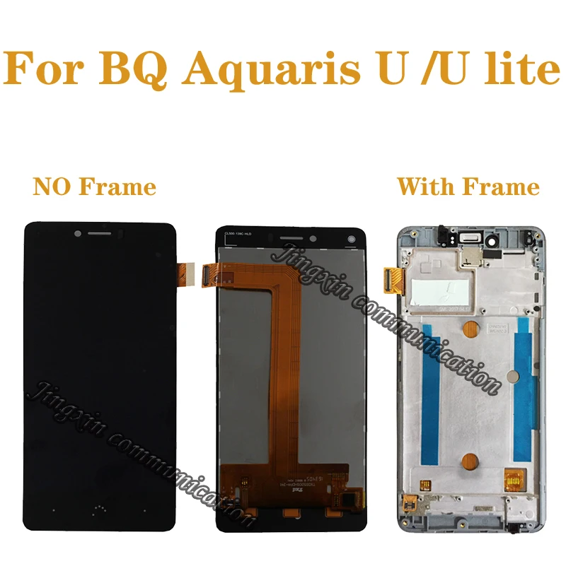 5.0&quot for BQ Aquaris U Lite LCD + touch screen digitizer assembly replaced with display repair parts frame|Экраны для мобильных