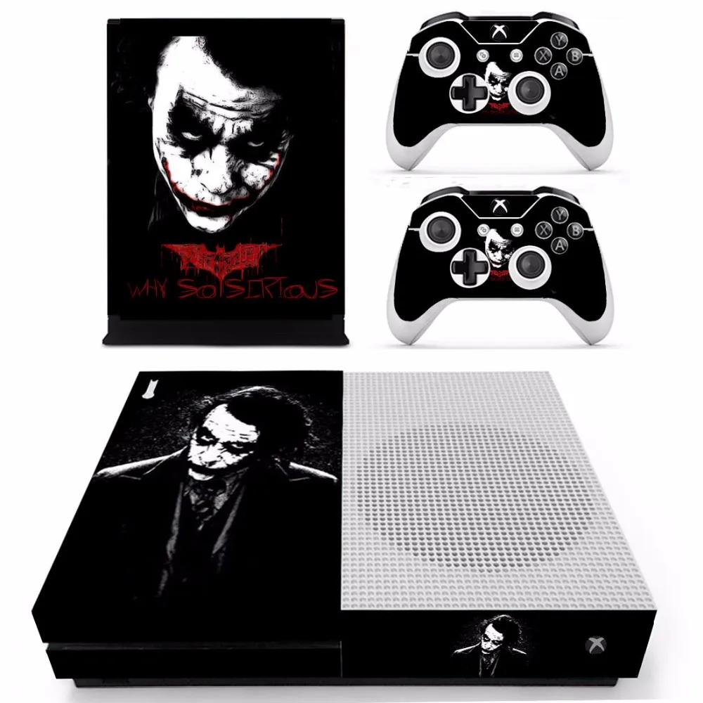 Джокер полное тело фильм протектор кожи стикер для xbox One S консоль с двумя беспроводными контроллерами наклейки