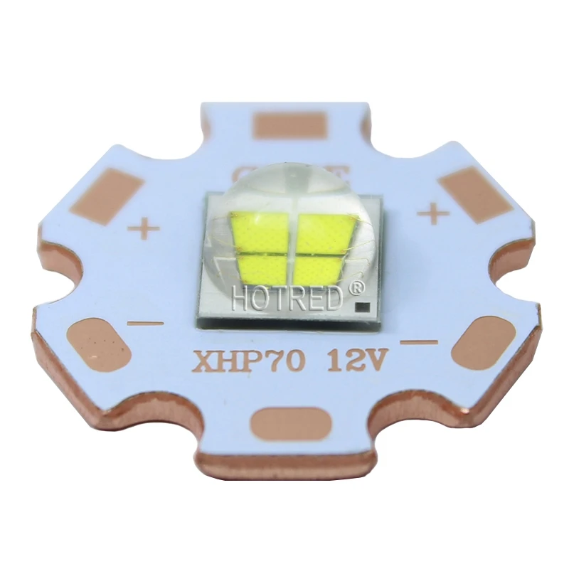 Epi светодиодный s 7070 20 Вт 12 В 6 в светодиодный сменный Cree MKR XHP70 XHP50 светодиодный излучатель холодный белый 6500 к синий светодиодный светильник с 20 мм медной печатной платой