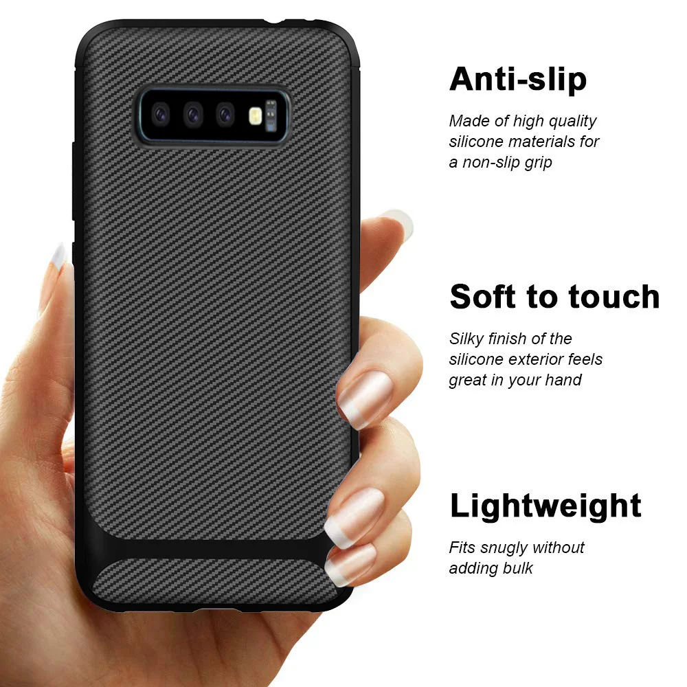 GKK Carbon Fiber Case for Moto G7 Plus Soft TPU Layer Reinforced Anti-shock Ultra-thin light Phone Coque |