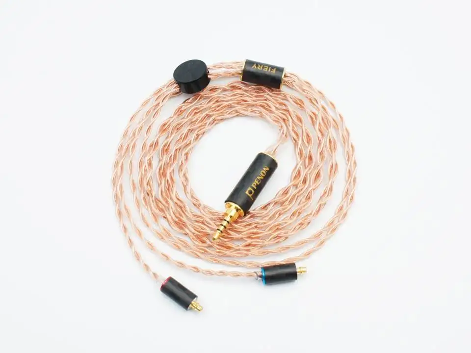 Penon Fiery Flagship MMCX/2Pin 0 78 мм однокристальный медный HiFi аудиофил IEMs кабель|Аксессуары