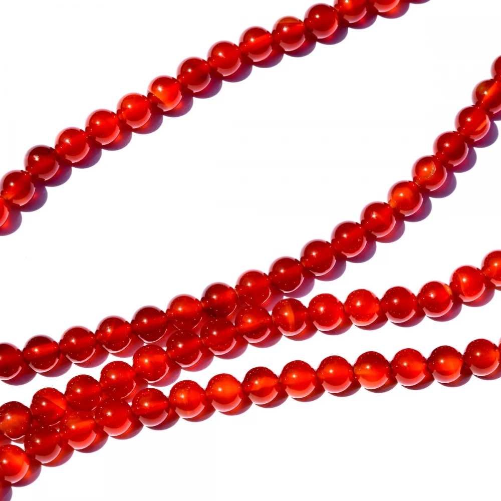 

Wholesale 8mm round Red agat e carneline 20pcs beads full strand